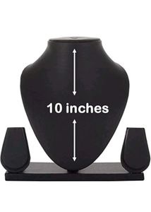 Elegant Black Jewelry Display Bust Stand