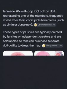 Kdoll set (Google says it’s fanmade bts jimin)