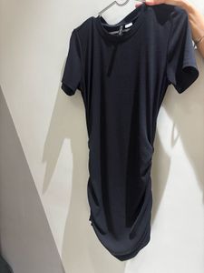 H&M Ruched  Short Sleeve Dress