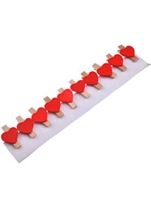VALENTINE'S SPCL♥️Wooden Heart Clips