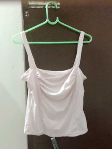 Light Pink Ruched Camisole Top