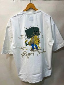 Men's White Graphic T-Shirt