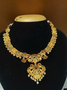 Exquisite Gold-Plated stone  Necklace Set