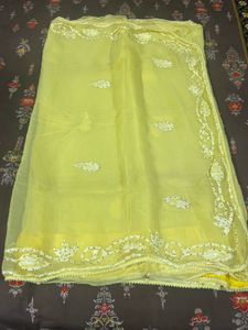 yellow saree
