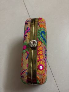 Embroidered Clutch Bag