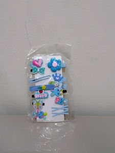 Blue Tic Tac Clips Set