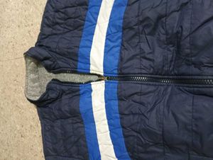 Striped Blue Padded Jacket two in one