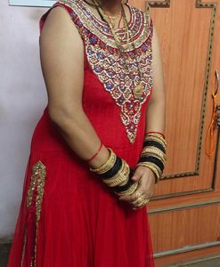 Gown With Legging and Dupatta