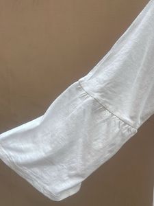 White Bell Sleeve Top