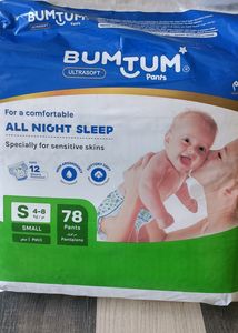 Bumtum Baby Diaper, Size - Small, Pack Of 78