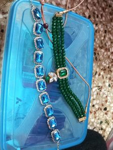 Stunning Blue & Green Jewelery Set