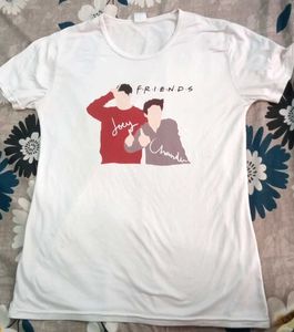 White Friends TV Show Graphic T-Shirt