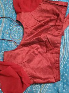Maroon Silk Blouse with Bow Detail