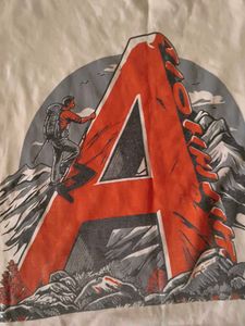 Graphic Tee - Mountain Adventure Letter A