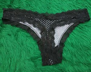 Black Polka🎁Dot Lace Thong