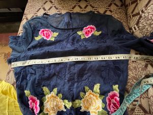 Beautiful Blue Embroidered Dress