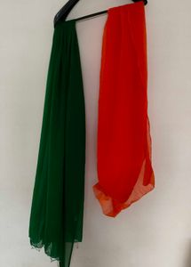 Vibrant Pink Dupatta with Embellished Border