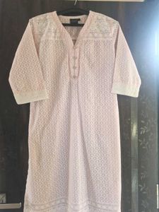 Pink Embroidered Kurta