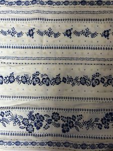 White &amp; Blue Printed Kurta