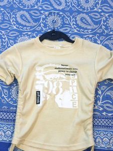 Yellow Graphic Print T-Shirt