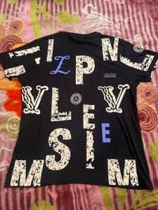 Black Graphic Print T-Shirt
