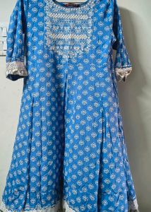 Blue Printed Kurta