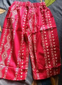Cute Pink Top And Bottom Set