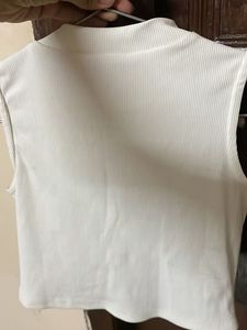 Ribbed White T-Shirt