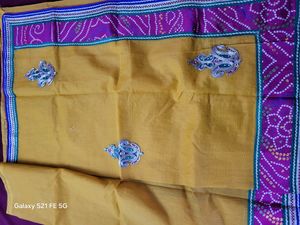 Chanderi Style Saree Nice Colour Combination