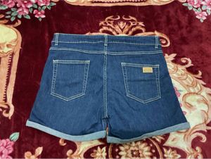 Classic Blue Denim Shorts