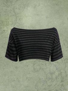 Striped Cropped T-Shirt