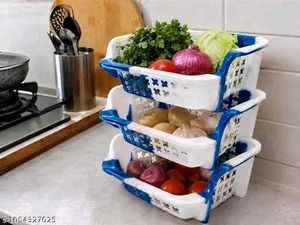 3-Tier Kitchen Storage Basket