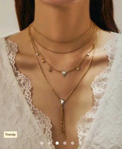 SAVANA Chic Multi-Layer Rhinestone Necklace