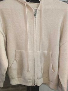 Cozy Beige Zip-Up Hoodie