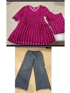 Co-ords Set & Jeans