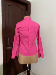 Vibrant Pink Button-Up Shirt