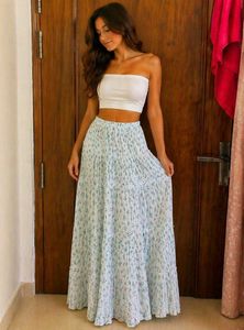 Floral Print Maxi Skirt for girls