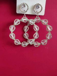 Sparkling Crystal Hoop Earrings