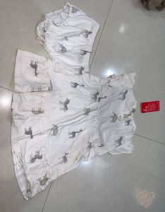Baby Girls Safari Print Dress & Shorts Set