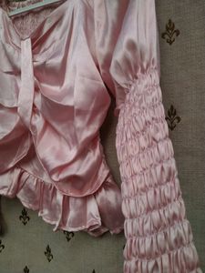 Light Pink Satin Top