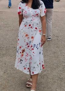 Floral Print Midi Dress