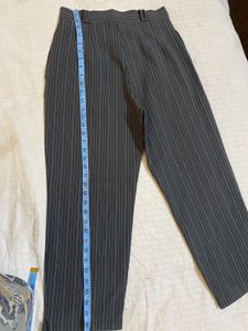 Pinstripe Wide Leg Trousers