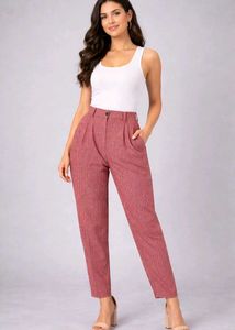 Chic Pleated Rose Pink Pant