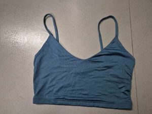 Blue Cami crop top