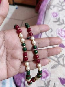 Vintage Beaded Necklace &amp; Earring Set