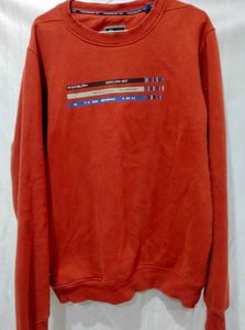 Orange Graphic Sweatshirt