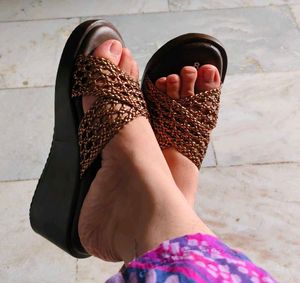 Woven Wedge Sandals