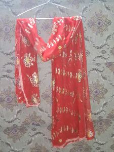 Elegant Red Dupatta🆕❤️
