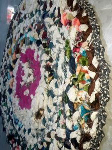 Boho Rag Rug handmade 3" 3 fit
