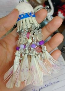 Handmade Badminton Shuttlecock Keychain